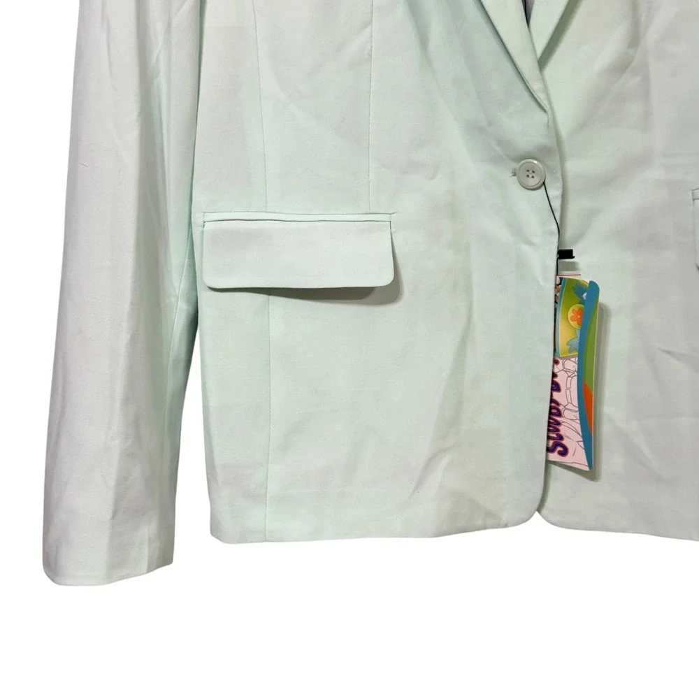 FunSuits Scooby-Doo Mystery‎ Machine Mint Green Blazer Women Size 18 NWT